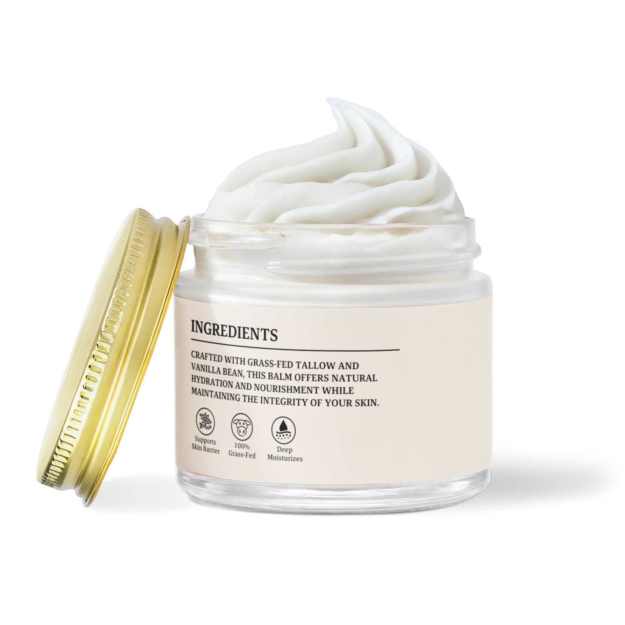 Vanilla Whipped Grass-Fed Tallow & Manuka Honey Balm